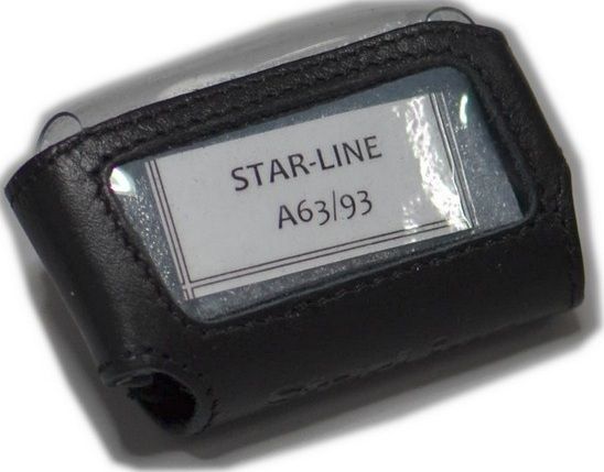 Чехол StarLine A63/A93 кожа черный